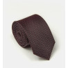 Cravate bordeaux à motifs en soie