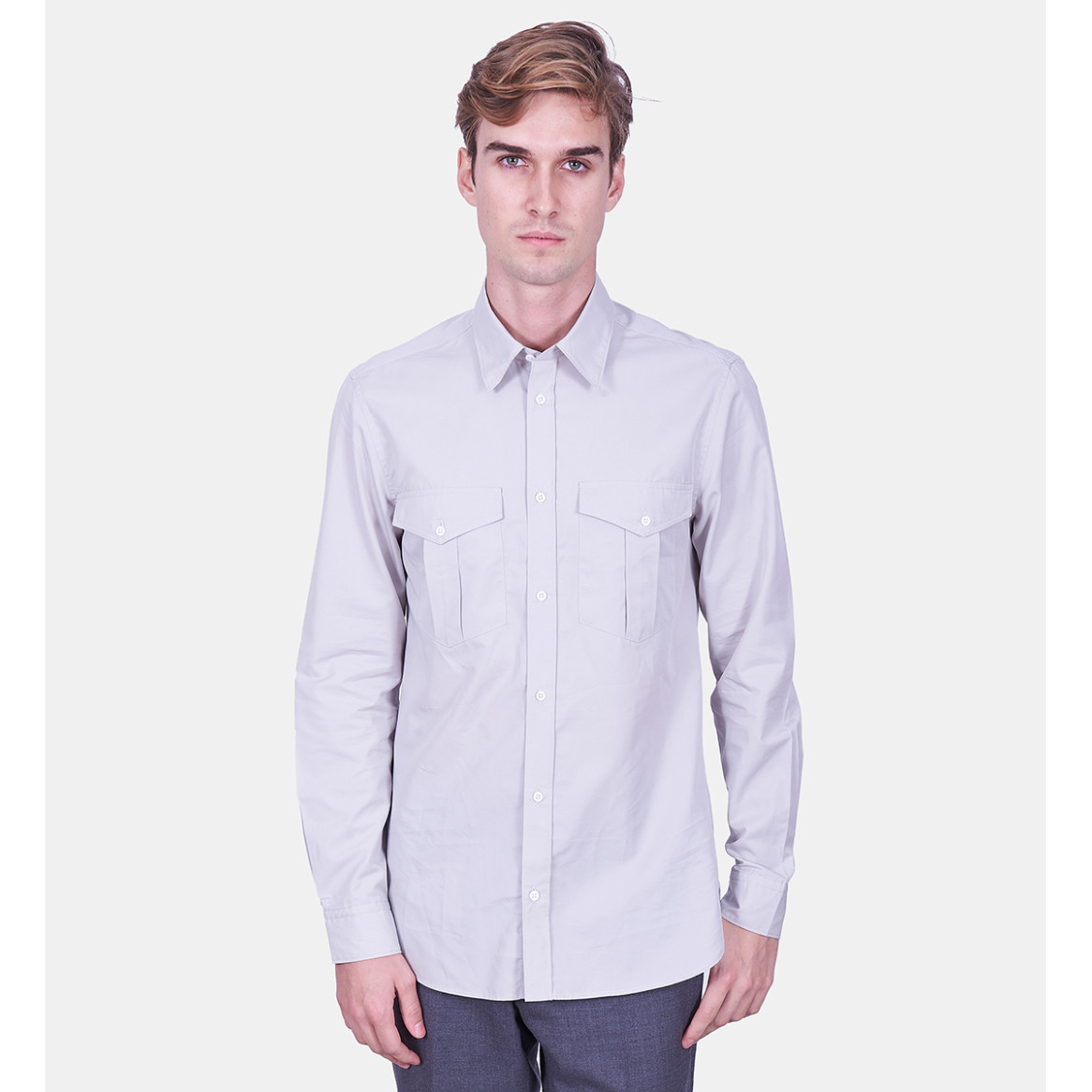 Chemise CHAD gris perle