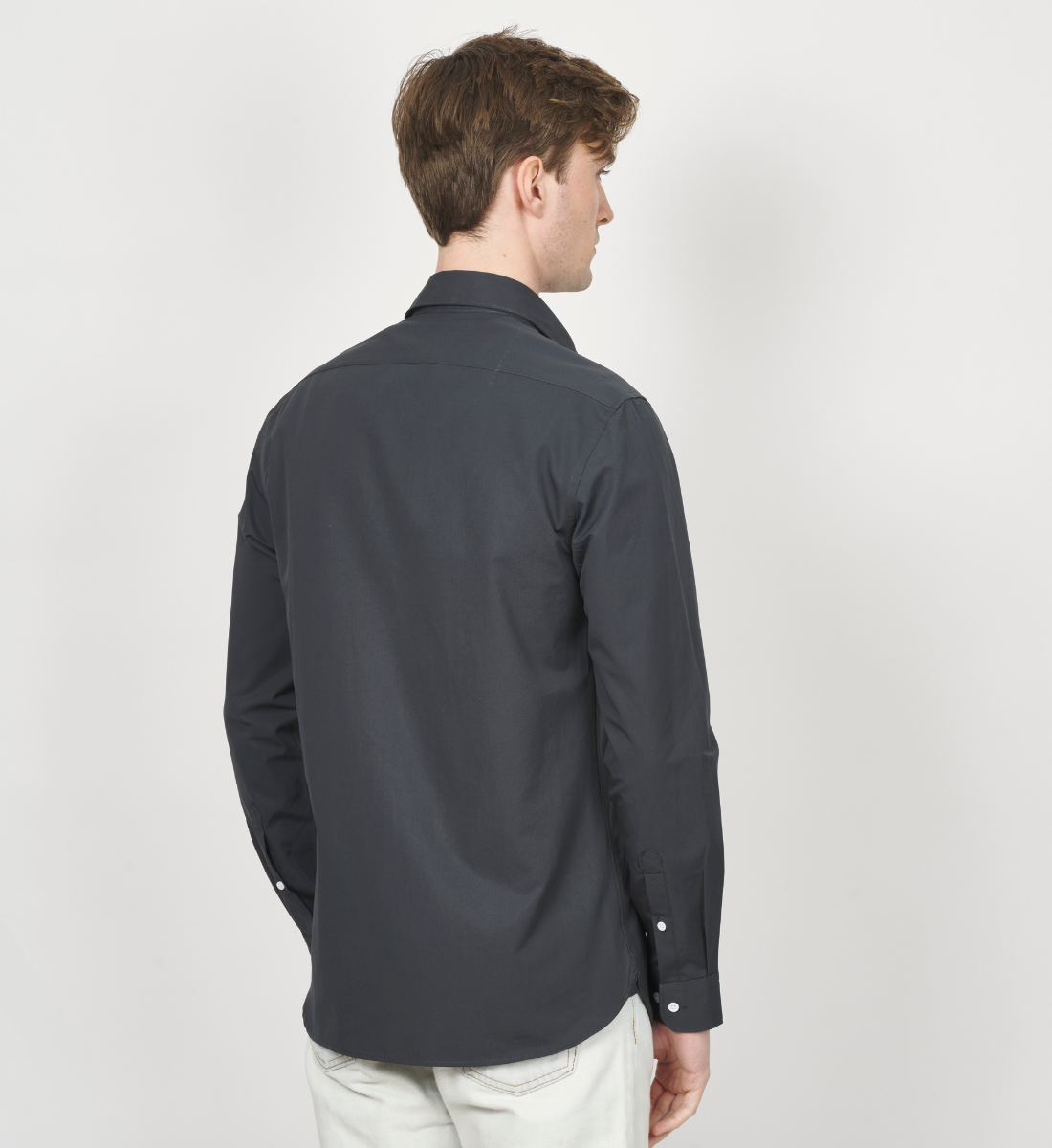 Chemise anthracite coupe droite