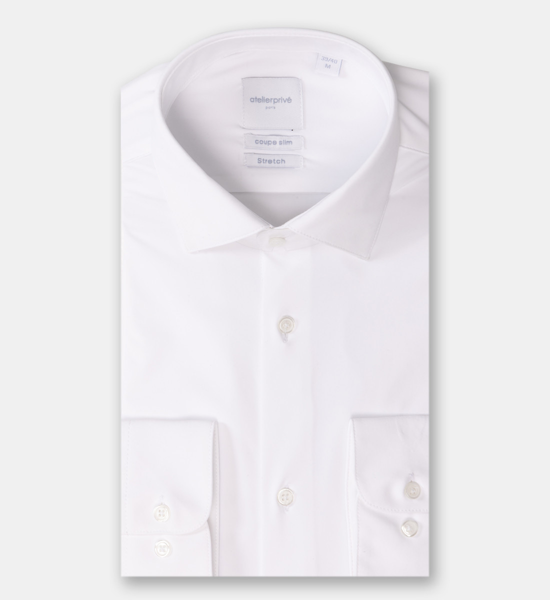 Chemise performance blanche infroissable