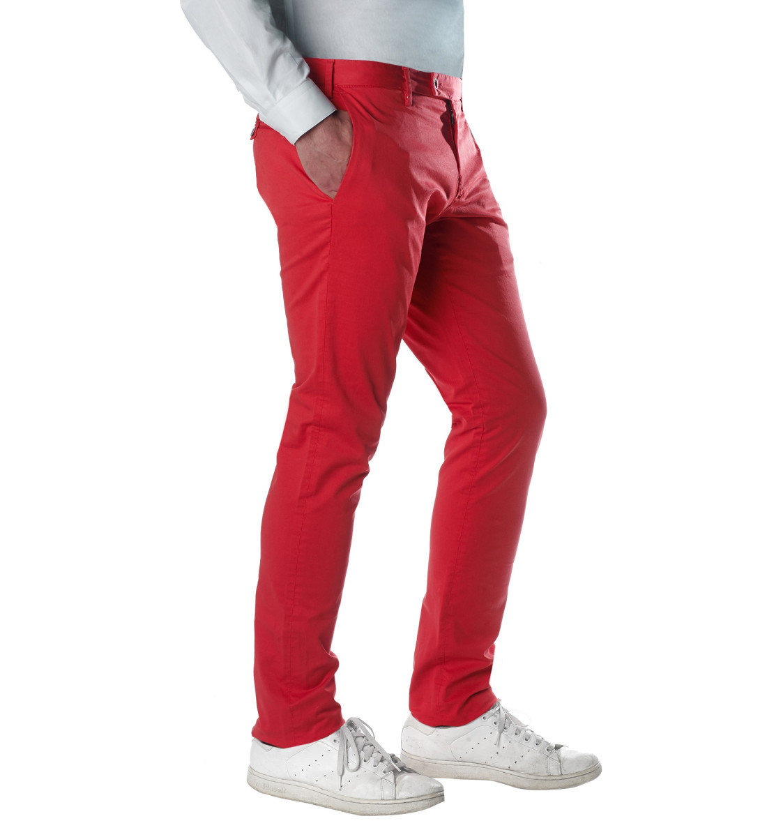 Pantalon chino JACK rouge